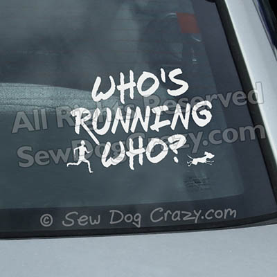 Funny Dog Agility Handler Car Decal