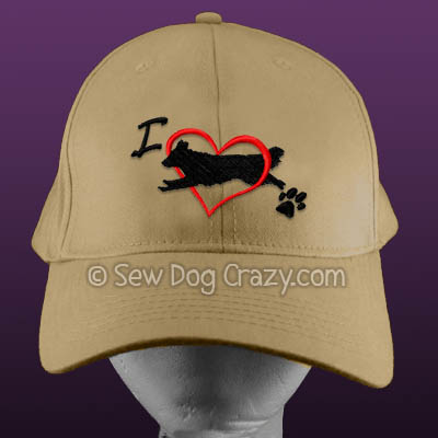 Embroidered Belgian Sheepdog Dog Sports Hat