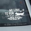 Lure Coursing Belgian Sheepdog Window Stickers
