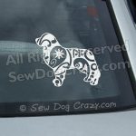 Paisley Bernese Mountain Dog Vinyl Decals