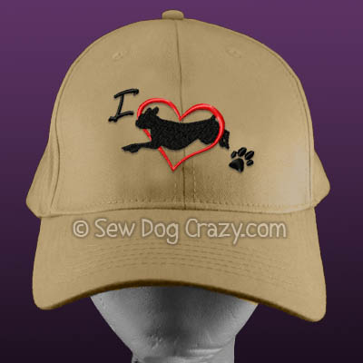 I Love Boxer Dog Sports Hat