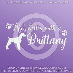 Brittany Decals (Canine)