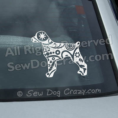 Paisley Brittany Car Window Stickers