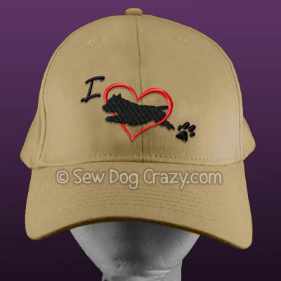 Embroidered Cairn Terrier Dog Sports Hat