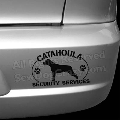 Catahoula Security Car Decals