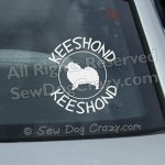 Keeshond Car Decals