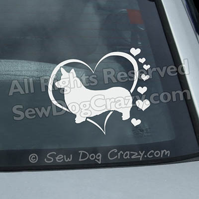 Love Corgis Window Stickers