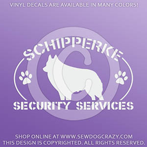 Protected by a Schipperke Stickers