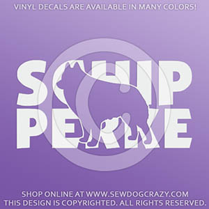 Vinyl Schipperke Stickers