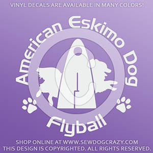 American Eskimo Dog Flyball Decals