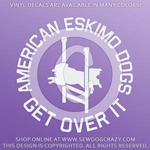 American Eskimo Dog Agility Stickers