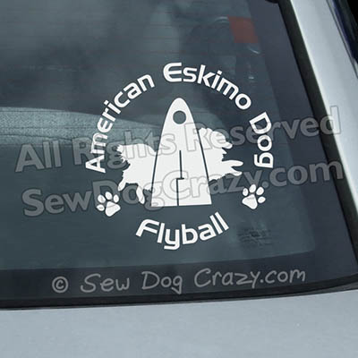 Eskie Flyball Stickers