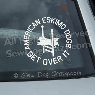 American Eskimo Dog Agility Decals