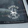 Basenji Agility Car Window Stickers