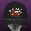 Run Fast Coursing Basenji Embroidered Hat