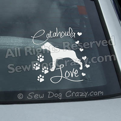 Louisiana Catahoula Leopard Dog Car Stickers