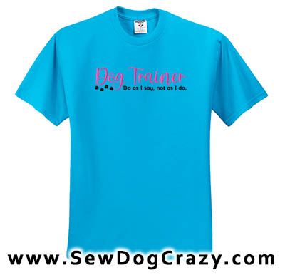 Embroidered Dog Trainer Tshirt